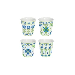 Easy Life Ensemble de 4 verres à café FLOWERS GARDEN Sale