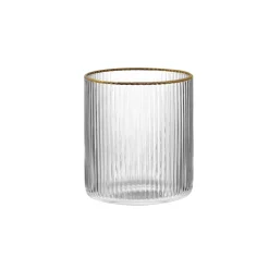 Easy Life Ensemble de 2 verres avec fil d’or FESTIVE Best