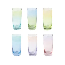 Easy Life Ensemble de 6 verres RAINBOW Hot