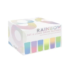 Easy Life Ensemble de 6 verres RAINBOW Hot