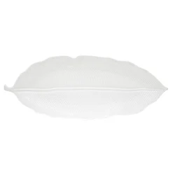 Easy Life Feuille en porcelaine 47×19 cm LEAVES WHITE Hot