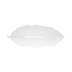 Easy Life Feuille en porcelaine 39×16 cm LEAVES WHITE Clearance