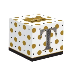 Easy Life Gobelet à café en porcelaine 100 ml dans une boîte A LETTER FOR YOU «T»