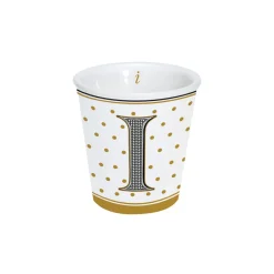 Easy Life Gobelet à café en porcelaine 100 ml dans une boîte A LETTER FOR YOU «I» Online