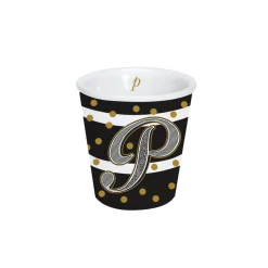Easy Life Gobelet à café en porcelaine 100 ml dans une boîte A LETTER FOR YOU «P» Clearance