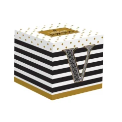 Easy Life Gobelet à café en porcelaine 100 ml dans une boîte A LETTER FOR YOU «V» Hot