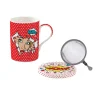 Easy Life Mug avec sous-verre et infuseur, 350 mlPOP ART New