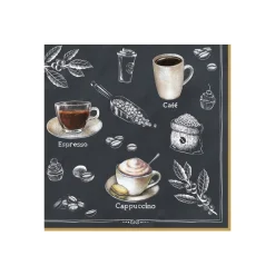 Easy Life Paquet de 20 serviettes en papier BARISTA