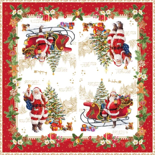 Easy Life Paquet de 20 serviettes en papier 33×33 cm CHRISTMAS MEMORIES Outlet