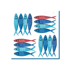 Easy Life Paquet de 20 serviettes SARDINE’S PARTY Discount