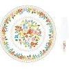 Easy Life Plat à gâteau avec pelle BOHO FLOWERS New