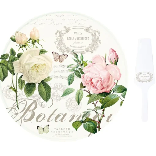 Easy Life Plat à gâteau avec pelle JARDIN BOTANIQUE Online