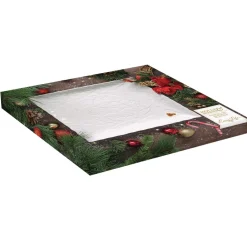 Easy Life Plateau de service carré HOLLY & BERRIES WHITE Outlet