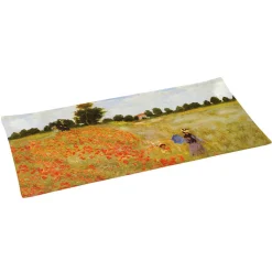 Easy Life Plateau en verre de qualité supérieure, dimensions 36×17 cm COQULICOTS,LA PROMENADE (POPPIES) Sale