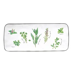 Easy Life Plateau rectangulaire de service en porcelaine, dimensions 36×15,5 cm HERBARIUM Hot