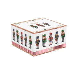 Easy Life Set apéritif avec 3 bols en porcelaine et support en bambou NUTCRACKER Outlet
