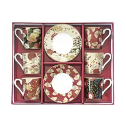 Easy Life Set de 6 tasses à café avec soucoupes KIMONO Outlet