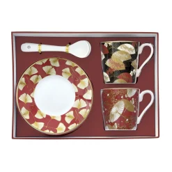 Easy Life Set de 2 tasses à café avec soucoupes KIMONO Clearance