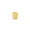 Easy Life Set de 6 tasses à café de 120 ml avec soucoupes en porcelaine INTERIORS YELLOW