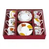 Easy Life Set de 6 tasses à espresso de 100 ml avec soucoupes MODERNISM Sale