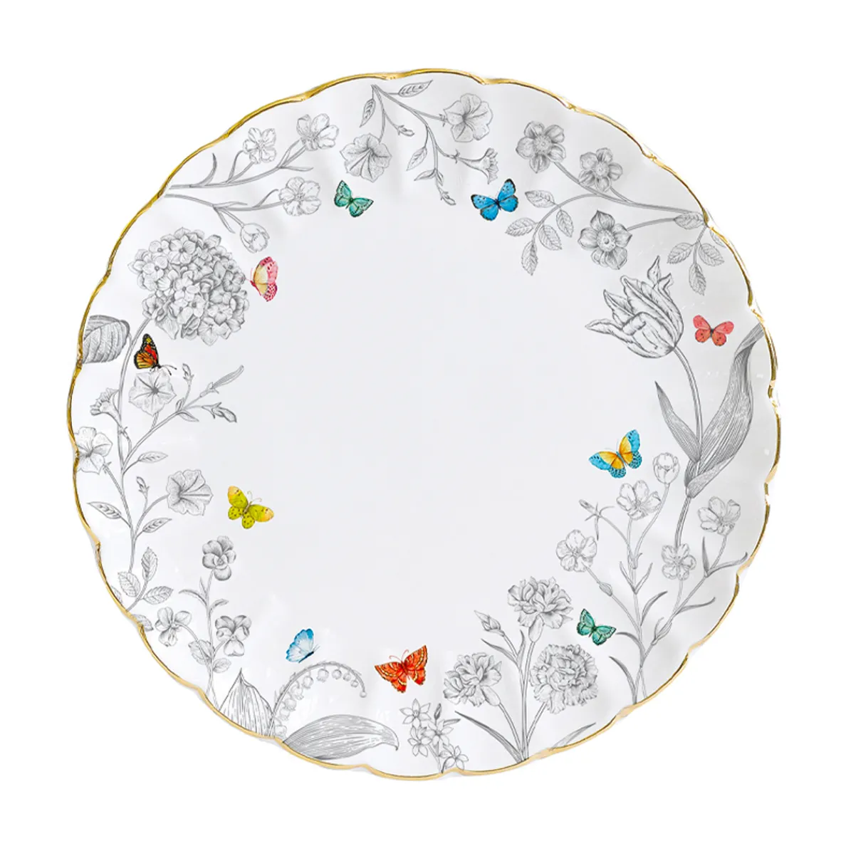 Easy Life Set de vaisselle 18 pcs FLEURS ET PAPILLONS New