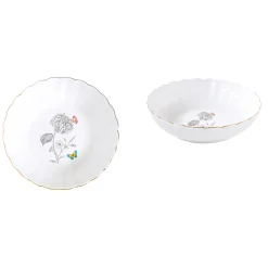 Easy Life Set de vaisselle 18 pcs FLEURS ET PAPILLONS New