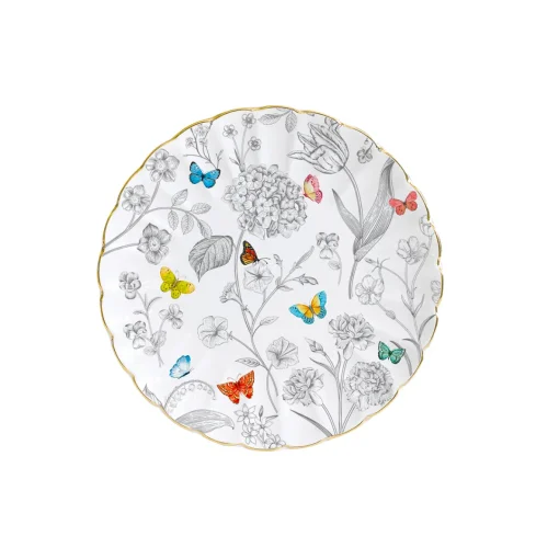 Easy Life Set de vaisselle 18 pcs FLEURS ET PAPILLONS New