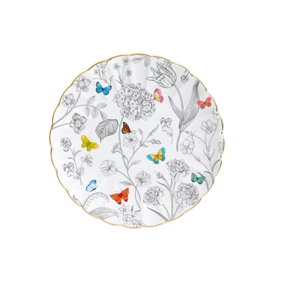 Easy Life Set de vaisselle 18 pcs FLEURS ET PAPILLONS New