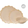 Easy Life Set de vaisselle 18 pièces beige FLEURI Sale
