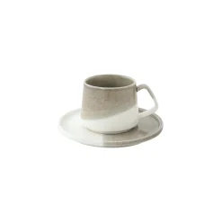 Easy Life Tasse à café avec soucoupe DOUBLE BEIGE Sale