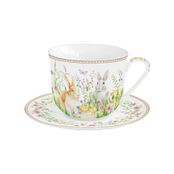 Easy Life Tasse à déjeuner avec assiette HAPPY EASTER Outlet
