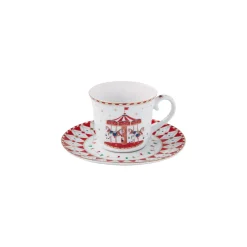 Easy Life Tasse à thé avec soucoupe CHRISTMAS WONDERLAND Hot
