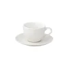 Easy Life Tasse à thé blanche avec soucoupe DROPS New