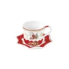 Easy Life Tasse avec soucoupe en porcelaine, 250 ml CHRISTMAS MEMORIES Sale