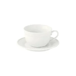 Easy Life Tasse de 250 ml avec soucoupe Tiffany WHITE Sale