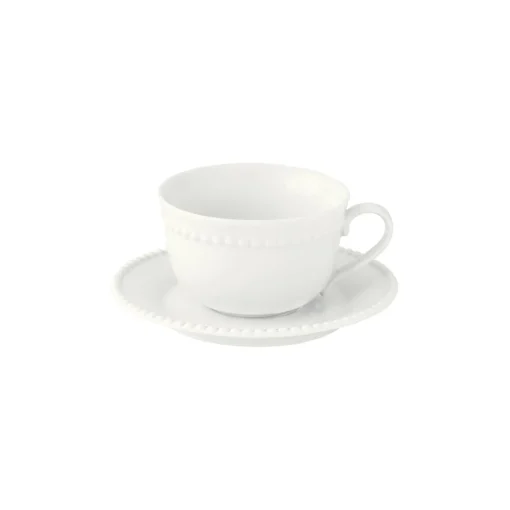 Easy Life Tasse de 250 ml avec soucoupe Tiffany WHITE Sale