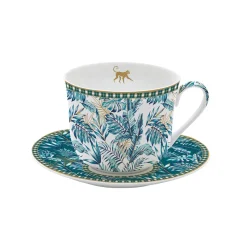 Easy Life Tasse de petit déjeuner avec soucoupe Atmosphere JUNGLE Outlet