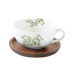 Easy Life Tasse de the 250 ml en porcelaine avec souscoupe NATURA Sale