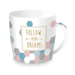 Easy Life Tasse en porcelaine dans une boîte en métal FOLLOW YOUR DREAMS Sale