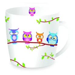 Easy Life Tasse en porcelaine dans une boîte en fer-blanc OWLS BRANCH New