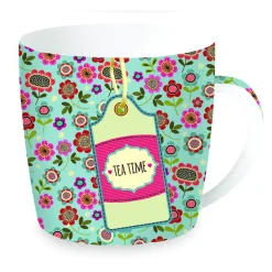 Easy Life Tasse en porcelaine dans une boîte en fer-blanc BACKGROUND BLEU Hot
