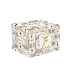 Easy Life Tasse en porcelaine de 350 ml MONOGRAM F