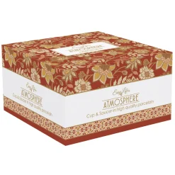 Easy Life Tasse petit-déjeuner avec assiette en porcelaine 400 ml FLEURS DES RÊVES Clearance