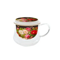 Easy Life Tazza con filtro e coperchio VICTORIAN GARDEN