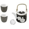 Easy Life Théière avec infuseur et 2 petites tasses ART DECO & FLOWERS Online