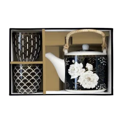 Easy Life Théière avec infuseur et 2 petites tasses ART DECO & FLOWERS Online